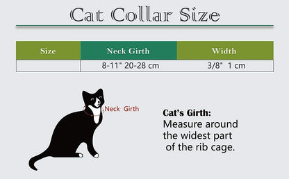 Pink Soft Velvet Safe Cat Adjustable Collar with Crystal Heart Charm and Bells 8-11 Inches(Black+Red+Pink+Blue)