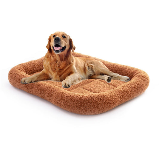 Large Dogs Bed Pet Sofa Bed Mats Super Soft Sherpa Crate Cushion Dog and Pet Bed Pet Carrier Pet Bed in Fleece Machine Washable